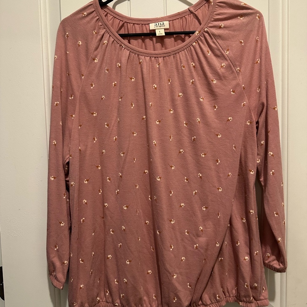 Ana Pink Floral Top - Picture 2 of 2